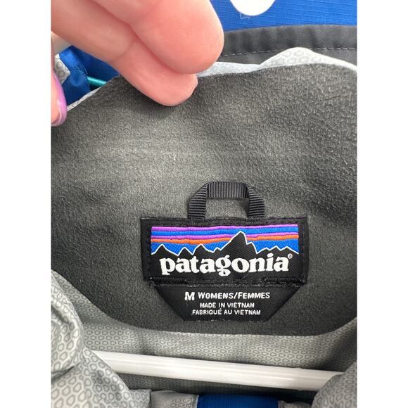 Patagonia Women's Torrentshell Rain Jacket Teal/Navy Blue Size Medium - Picture 3 of 5